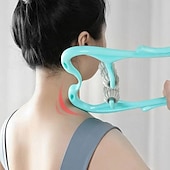 お買い得  パーソナルケアと健康-手持ち式頸椎マッサージャー 手動式 首と肩の痛みを緩和 多機能 家庭用 首の筋肉の緊張緩和 ポータブル治療ツール