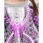 halpa 3D Shining Vision -mekko-Tyttöjen 3D Kuvitettu Mekko Pitkähihainen Kesä Kevät Loma Päivittäin Pyhäpäivä Prinsessa Kaunis Makea Lapset 4-12 vuotta Rento mekko A linjainen mekko Polvipituinen Normaali