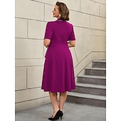 tanie Sukienki-Retro / vintage Lata 50. Rockabilly Południe Sukienka z linii Rozkloszowana sukienka Puszysta Krój A Damskie Formalny Biuro / praca Impreza w stylu retro Dla dorosłych Sukienka Wiosna i lato
