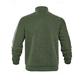 preiswerte Lässige Jacken-Herren Freizeitjacke Collegejacke Urlaub Täglich Atmungsaktiv Tasche Frühling Herbst Farbblock Mode Klassisch Stehkragen Regulär Schwarz Rote Grün Hellgrau Dunkelgray Jacken