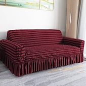 cheap Sofa Cover-3D Bubble Lattice Elegant Stretch Sofa Cover Loveseat Cover Couch Cover Spandex Elastic Sofa Slipcover Protector with Skirt