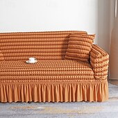 cheap Sofa Cover-3D Bubble Lattice Elegant Stretch Sofa Cover Loveseat Cover Couch Cover Spandex Elastic Sofa Slipcover Protector with Skirt