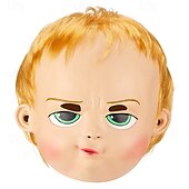 economico Maschera di Halloween &amp; Accessori-Maschera di Halloween, cuffia in lattice, cuffia da clown, maschera sorridente, faccia da fantasma, performance, bar, palla, cosplay, accessorio
