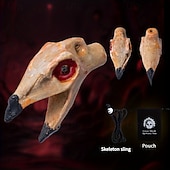 abordables Jusqu'à 30 $-Sifflet crâne d'inspiration aztèque à deux tons - sifflet unique en résine pour les farces et la survie en plein air&amp;amp;accessoire de sac à dos cool