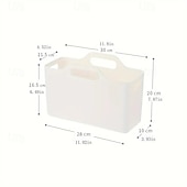 economico Organizzazione spazi-Contenitori morbidi rettangolari moderni, confezione da 3 - organizzazione multiuso del lavello della cucina, prodotti per la pulizia in stile giapponese &amp;Cestini portaoggetti da bagno con parte