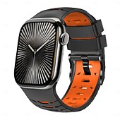 baratos Pulseiras de Apple Watch-Pulseira esportiva compatível com Apple Watch 42mm 44mm 45mm 49mm Fecho de metal resistente Pulseira de silicone ajustável Pulseira de substituição para iWatch Ultra 2 Series 9 8 7 SE 6 5 4