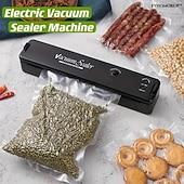 levne Kuchyňské náčiní a pomůcky-Vakuový balicí stroj Food Saver se 100 ks sáčků, malý automatický domácí vakuový balicí stroj na potraviny, vakuový balicí stroj pro uchování čerstvosti vařených a syrových potravin