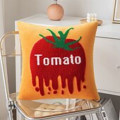 economico Cuscini, inserti e coperture-1 federa per cuscino con motivo a frutta, ricamo boho casual quadrato con cerniera tradizionale classico