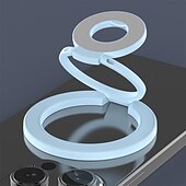 baratos acessórios de perfuração-Suporte magnético para celular de dupla face - forte sucção para carro/mesa, ajustável em 360 graus, compatível com capas das séries iPhone, Samsung, Google e Moto