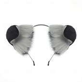 abordables Accessoires de coiffure-Serre-tête oreilles de shiba inu avec queue – accessoires de cosplay oreilles et queue de chien faits à la main, oreilles de chien-loup pour Halloween, fête et jeu de rôle