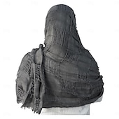 ieftine Cloae și pelerine-Retro / vintage Medieval Renascentist eșarfă Capișon Șaluri Viching Ranger ripped Costume de fancy Bărbați Pentru femei Unisex Viching Halloween Carnaval Petrecere Performanță LARP Adulți Șal