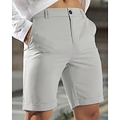 preiswerte Arbeitsshorts-Herren Schicke Shorts Burmuda Shorts Arbeitsshorts Tasche Einfach Komfort Atmungsaktiv Kurz Outdoor Geschäft Mode Lässig Schwarz Blau