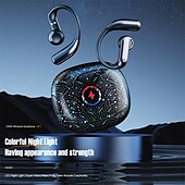 abordables Écouteurs Bluetooth sans fil-Nouveau casque Bluetooth à écran étoilé suspendu à l&#039;oreille, type sport, pas dans l&#039;oreille, casque Bluetooth sans fil OWS