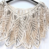 cheap Wedding Guest Wraps-Women&#039;s Wrap Elegant Sun Protection Short Sleeve Lace Wedding Wraps With Crystals For Formal Summer