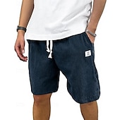 economico Pantaloncini casual-Per uomo Shorts Pantaloncini Estivi Pantaloncini casual Pantaloncini di velluto a coste Tasca Elastico in vita Coulisse Semplice Comodità Traspirante Corto All&#039;aperto Vacanza Canotta sportiva Casual