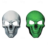 economico Maschere-Teschio scheletro Halloween Maschera Horror Spaventoso Fosforescente casco integrale Adulti Per uomo Per donna Unisex Halloween Carnevale Performance Feste Costumi di Halloween facili Vestirsi