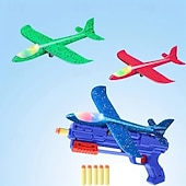 billiga partifavör-4 st skumglidflygplanskastare med 3 flyglägen, livfulla färgglada designer &amp;slitstark plastkonstruktion - flygleksaker för utomhusbruk för pojkar &amp;flickor från 3 år och uppåt