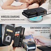 abordables Coques Samsung-téléphone Coque Pour Samsung Galaxy Pixel 8 Pro Pixel 9 Pixel 9a Étui Portefeuille Fermeture Éclair avec Lanière Support TPU faux cuir