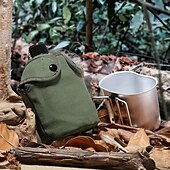 economico Attrezzatura da Campeggio-Borraccia in alluminio, set di tazze e borse, borraccia portatile per campeggio all&#039;aperto, sopravvivenza, esperienza nella natura, escursionismo e attrezzatura per zaino in spalla solo per cucinare