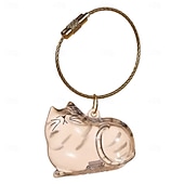 olcso Ajándék-macskaszőr gyűjtő kulcstartó állatszőr tároló palack emlékére, átlátszó kapszula alakú emlék macskaszőrhöz, gashapon stílusú medálos kulcstartó táskához, állatemlék dísz