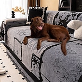 economico Copridivano per animali domestici-Copridivano in ciniglia vintage antigraffio per cani, adatto agli animali domestici