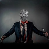 levne Halloween maska a rekvizity-halloween skeleton pokrývka hlavy maska, halloweenská lebka gothic cosplay party kostýmy | děsivé potřeby na halloweenskou párty pro jiaben cosplay kostýmy