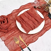 abordables Ustensiles et gadgets de cuisine-Lot de 10 serviettes en polyester de couleur unie, serviettes de table rectangulaires tissées de 20 x 20 pouces avec bordure élégante, parfaites pour la décoration de table de Noël, de vacances, de