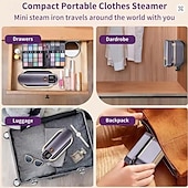 cheap Household Appliances-Handheld Hanging Ironing Machine Folding Three-speed Digital Display Steam Ironing Machine for Household Small Portable Travel Iron