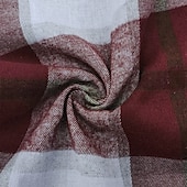 economico camicie casual da uomo-Per uomo Camicia Camicia Estiva Camicia casual Camicia da Spiaggia Camicia con Bottoni Rosso Blu Marrone Verde Manica Corta Plaid Con Cappuccio Vacanza Camicia hawaiana Tasca Abbigliamento Poliestere