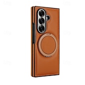 halpa Samsung-kotelot-puhelin Etui Käyttötarkoitus Samsung Galaxy Z-taitto 7 Z Taita 6 Z Fold 5 Z Fold 4 Z Fold 3 Lompakkokorttikotelo Tukee langatonta latausta Tukijalka Iskunkestävä Retro TPU PU-nahka