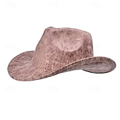 levne Klobouk Fedora-Pánské Sluneční klobouk Párty Čapka Divoký klobouk Černá Khaki Polyester Vinobraní Módní Na běžné nošení ulice Denní Pevná barva Proti sluci Prodyšné