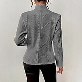 お買い得  ブレザーとスーツ-女性用 ブレザー 快適 高通気性 ボタン ファッション 近代の 平織り ワーク 日常 レギュラー スタンド レギュラー 長袖 アウターウェア ブラック ホワイト ピンク 春 秋