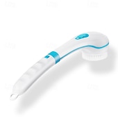 abordables Electrodomésticos-Cepillos de baño eléctricos de silicona, cepillo de ducha de masaje de mano, USB, impermeable, mango largo, herramienta exfoliante de limpieza corporal.