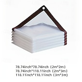 ieftine Protecție solară-Prelată impermeabilă transparentă, husă impermeabilă, material îmbunătățit de înaltă calitate, cu margini rezistente la rupere, pentru camping în aer liber, terasă, picnic, carport, grădină, balcon și