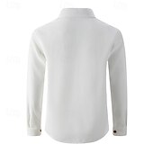 abordables Manteaux &amp; vestes-Homme Veste Légère Veste gaufrée Veste Décontractée Vacances Quotidien Respirant Avec Poches Printemps Automne Uni Mode Classique Revers Régulier Noir Blanche Vin Vert foncé Kaki Veste