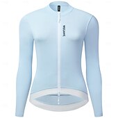 preiswerte Radtrikot Damen-WOSAWE Damen Radtrikot Downhill-Trikot Langarm Fahhrad Trainingsanzug Trikot Kompressionskleidung mit 3 Gesäßtaschen Mountainbike MTB Straßenradsport Reflektierende Streifen Rückentasche