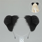 abordables Accessoires de coiffure-Serre-tête oreilles de shiba inu avec queue – accessoires de cosplay oreilles et queue de chien faits à la main, oreilles de chien-loup pour Halloween, fête et jeu de rôle