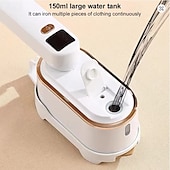 cheap Household Appliances-Handheld Hanging Ironing Machine Folding Three-speed Digital Display Steam Ironing Machine for Household Small Portable Travel Iron