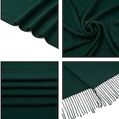 billige Sjal-Pashmina-sjal, sjal til kvinner, stort vinterskjerf, myke sjal og sjal til aftenkjoler, sjal til bryllup