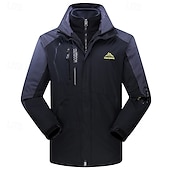 cheap Fleece &amp; 3 in 1 Jackets-Women&#039;s Hoodie Jacket Hiking Jacket Hiking 3-in-1 Jackets Outdoor Thermal Warm Waterproof Windproof Detachable Fleece Hiking Outfits Hiking Clothes Winter Jacket 3-in-1 Jacket Winter Jacket Fleece