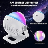 ieftine Lumini Interior-Proiector Galaxy Star cu difuzor, lumină de noapte LED cu 256 de moduri pentru copii și adulți, aplicație/telecomandă, rotire 360°, decor perfect pentru cameră&amp;amp;proiector aurora cadou