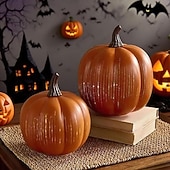 billige Halloween innendørs-blinkende lys gresskar stjerneklar natt gresskar LED stilig glødende gresskarlykt dekorasjon ideell for innendørs utendørs hjem soverom bad og gang dekor