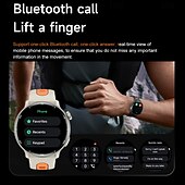 abordables Montres connectées-S666R Montre intelligente 1.43 pouce Smartwatch Montre Connectée Bluetooth Podomètre Rappel d&#039;appel Moniteur d&#039;Activité Compatible avec Android iOS Hommes GPS Longue Veille Étanche IP68 Boîtier de