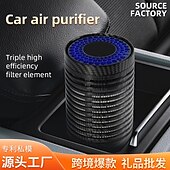 cheap Tool Accessories-Car Air Purifier, Air Purifier for Car with True HEPA Filter Clean Air, Eliminate Dust,Odor,Portable Car Accessories Built-in Air Freshener and Perfume Diffuser for Traveling, Home, Office Use
