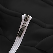 economico felpe con cappuccio da uomo di base-Per uomo Felpa con cappuccio Felpa con cappuccio e zip corta Aalbicocca Nero Vino Blu marino Verde scuro Con Cappuccio Semplice Coulisse Zip a un quarto Sport &amp; Outdoor Quotidiano Ferie Poliestere