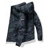 abordables Chaquetas impermeables-Hombre Cortavientos Chaqueta Chaqueta para senderismo Chaqueta rígida Al aire libre Impermeable Resistente al Viento Trajes de senderismo Ropa de senderismo Primavera Otoño Camiseta Camping