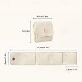 abordables Coffrets à bijoux et rangements pour produits de beauté-Mini sac à bijoux de voyage, pochette portable à fermeture éclair pour bagues, boucles d&#039;oreilles, colliers, étui de rangement compact pour femmes et filles, rangement d&#039;accessoires de voyage en plein