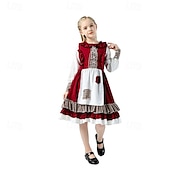 tanie Kostiumy damskie-Bajka Czerwony Kapturek Sukienka płaszcz z kapturem Postacie z bajek Cosplay Kostiumy z filmów for Damskie Dla dziewczynek Dla dzieci Dla dorosłych Halloween Karnawał Światowy Dzień Książki Spektakl