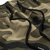 billige grunnleggende sweatsuits-Herre Hattetrøje Joggedress sweatsuit Militærgrønn Kakifarget Med hette Kamuflasje Farge 2 deler Sport &amp; Utendørs Daglig Ferie Polyester Gatemote Grunnleggende Fritid Vår Høst Klær Gensere Gensere
