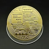 ieftine Evenimente de evenimente și petreceri-Set de 20 de monede bitcoin de colecție, jetoane criptografice metalice, cadou perfect pentru pasionații de afaceri și meșteșuguri, cadou pentru petreceri și evenimente.